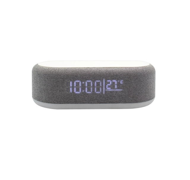 4in1 Bluetooth Speaker & Alarm Clock With Wireless Charger and Night Light