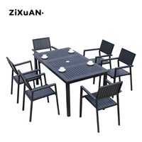 Ensemble de Table en rotin, meubles d'extérieur de Patio, chaise de jardin, ensemble Simple pour Table à manger, style moderne, pour restaurant