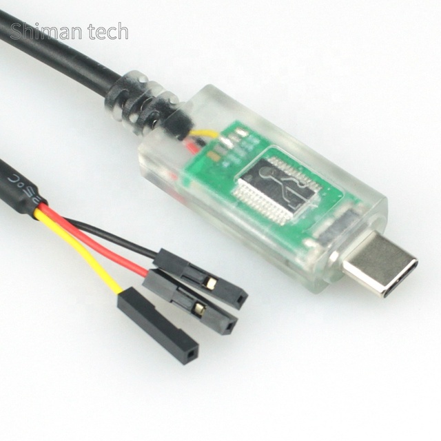 USB Type C to RS232 Serial Cable with 3 Female Sockets
