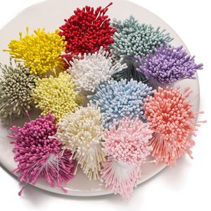 2mm Gypsum Cotton Thread Simulation Flower Core Matte Flower <b>Bud</b> Handmade DIY Antique Hairpin Hair Accessories Wholesale - Product Image 2