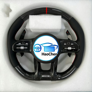 Volant de voiture pour <span class=keywords><strong>Mercedes</strong></span> W204 W212 W213 W221 Classe S, volant en cuir Nappa de qualité supérieure, accessoires intérieurs de voiture - Product Image 4