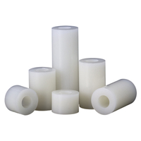 Entretoises rondes en plastique ABS blanc M3 M4 M5 M6, sans filetage, rondelles d'espacement, manchons cylindriques creux, colonne d'isolation, support