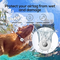 Housse de protection en silicone pour collier de chien, étui de protection pour traceur de portefeuille Apple AirTags