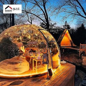 Diseño elegante Bubble Luxury Comfort mejor cúpula geodésica Tienda de campaña con textura de <span class=keywords><strong>cristal</strong></span> Dome House - Product Image 1