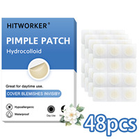 Patchs d'acné Microneedle imperméables et respirants ultra-minces 48 pièces patchs hydrocolloïdes jour nuit pour boutons pour le visage pour couvrir les zits