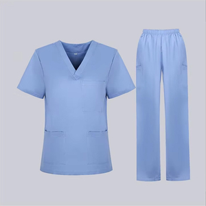 Conjunto <span class=keywords><strong>de</strong></span> <span class=keywords><strong>Uniformes</strong></span> Médicos Personalizados para Mujer, <span class=keywords><strong>Uniformes</strong></span> <span class=keywords><strong>de</strong></span> Hospital para Enfermeras, Conjunto <span class=keywords><strong>de</strong></span> Dos Piezas, Ropa Médica para Mujer, Venta al por Mayor - Product Image 4