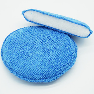 Éponge ronde pour le lustrage des voitures, tampon de polissage en microfibre de 5 pouces pour le revêtement céramique et le nettoyage des bords - Product Image 3
