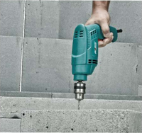 Perceuse à percussion PUSELLO 710W, 13 mm, vitesse variable, perceuse à percussion électrique 220V, outil de perçage pour le bois et le métal