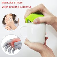 Ouvre-boîte multifonction personnalisé, ouvre-bouteille 4 en 1 avec tampon de préhension en caoutchouc de silicone antidérapant pour l'arthrite mains faibles