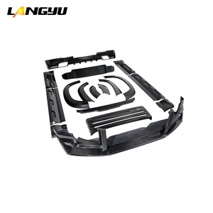 2021 + piezas y accesorios para vehículos 3K Twill LY Style parachoques completo para LandRover <span class=keywords><strong>Defender</strong></span> 110 Dry Carbon Fiber BodyKit - Product Image 6