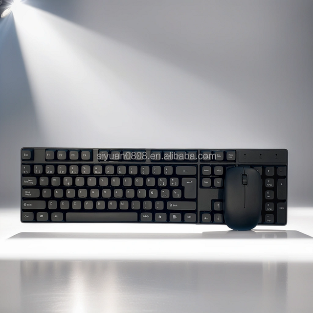 Computer Office Wireless Keyboard and Mouse Combo Custom Global Language 104 105 108 Key Layout Wireless Keyboard and Mouse Set