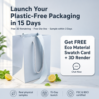 Sac cadeau de luxe personnalisable, écologique, recyclable, durable, avec poignée en corde de coton, impression UV, imperméable, promotionnel