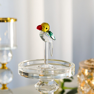 รูปปั้นคริสตัลขนาดเล็กรูปนกแก้ว,ของตกแต่งโต๊ะในบ้านรูปปั้นสัตว์คริสตัลที่สะสมได้ - Product Image 5