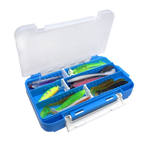 OEM 5コンパートメント釣り道具箱 釣りルアーボックス プラスチックオーガナイザーボックス 収納 5グリッドアクセサリーケース 釣り道具 - Product Image 3