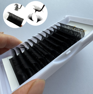 Bán Buôn 0.03 0.05 Mềm Khối Lượng Mắt Lash Mở Rộng Khay Biểu Tượng Tùy Chỉnh Matte Tối Màu Đen Cashmere Lông Mi Mở Rộng <span class=keywords><strong>12Mm</strong></span> Chiều Dài - Product Image 5