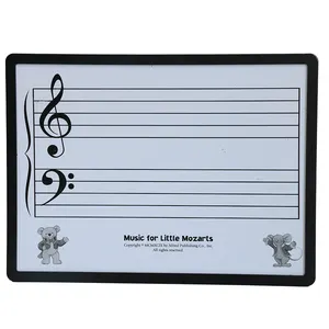 Double Sided Musica Doghe Dry Erase Boards 9 X12 pollici Foderato Lavagna Magnetica