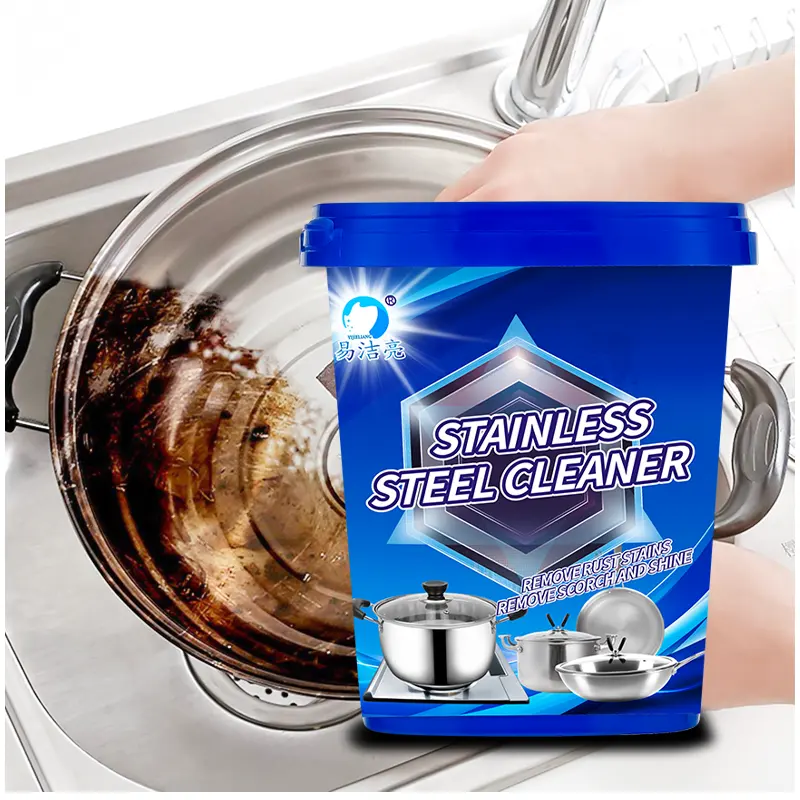 Limpiador de utensilios de cocina de acero inoxidable, pasta de limpieza de metal, mágico, moderno, de buena calidad