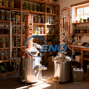Distillateur en cuivre à colonne de reflux pour la raffinage de l'alcool de haute pureté et la production d'alcool spiritueux - Product Image 6