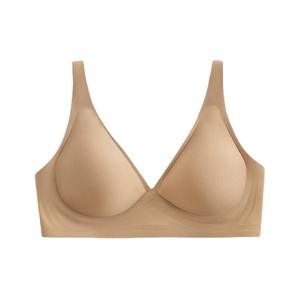 Sutiã Bralette Feminino 2025 Traceless Jelly com Decote V Profundo, Suporte Fino e Macio, Confortável, para Seios Grandes que Parecem Menores, Respirável e em Tricô - Product Image 6