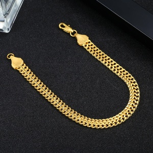 <span class=keywords><strong>Bracelet</strong></span> à chaîne pour hommes, style hip hop, plaqué <span class=keywords><strong>or</strong></span> <span class=keywords><strong>18</strong></span> K, vente en gros d'usine, 2022 - Product Image 5