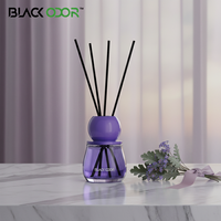 Désodorisant de voiture en verre de luxe solide NOIR, parfum d'hôtel cinq étoiles, pour bureau et voiture, longue durée, parfum naturel, élimination des odeurs