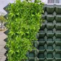 Macetas Modulares Cuadradas y Rectangulares de Material PP para Jardín Vertical, Fácil Montaje, Colgantes, con Logotipo Personalizado, para Plantas de Pared
