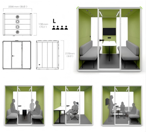 Cabina de Aislamiento Acústico Mall Call para Biblioteca, Escuela, Oficina, Teléfono Privado ZUM-L-DK-F, Ambiente Acústico de Alta Calidad - Product Image 4