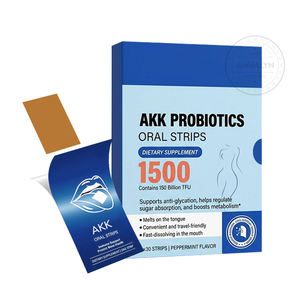OEM Akkermansia Muciniphila Melatonina Salud Intestinal Quema Grasa Gomitas para Control de Peso Tiras Orales de Película Delgada para Adultos - Product Image 1