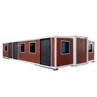 Maison de conteneur pliable extensible de luxe personnalisée 20 pieds 30 pieds 40 pieds Usine chinoise Préfabriqué de petites chambres à coucher Maisons Hôtels Villas Cuisines
