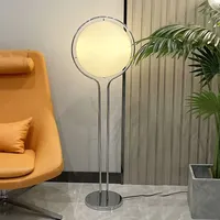 Lampe sur pied sphérique décorative de designer pour salon, style Bauhaus minimaliste, lampe sur pied globe moderne du milieu du siècle
