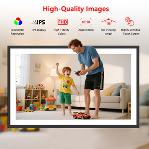Khung 15.6 "Lớn Hình Ảnh Kỹ Thuật Số Khung 1920X1080 FHD IPS Màn Hình Cảm Ứng 32GB Bộ Nhớ Auto-Xoay Treo Tường Slideshow - Product Image 4