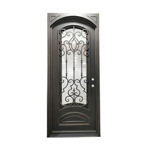 Entrée principale extérieure utilisée porte en fer forgé à coupure thermique - Product Image 2