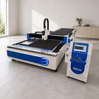 Découpeuse laser à fibre CNC compacte 1500W pour tôles, machine de découpe laser pour petit atelier