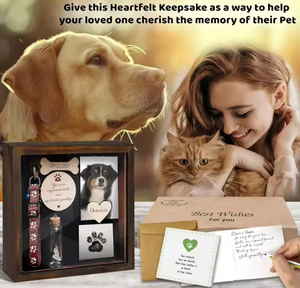 Set Kenang-kenangan Anjing Modern dari Kayu Gelap Petop yang Mengharukan, Kit Guci Ramah Lingkungan untuk Memperingati Hewan Peliharaan di Rumah - Product Image 2