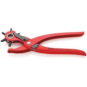KNIPEX 90 70 220 Pince à poinçon tournante EAN rouge à revêtement par poudre 220 mm - Product Image 1