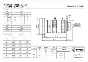 Lente de Visión Artificial de 16 MM con 25 Megapíxeles y Formato de 1.1 Pulgadas para Sistemas de Cámaras Inteligentes de la India - Product Image 4