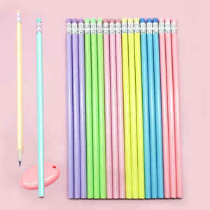 Macaron bûche HB crayon <span class=keywords><strong>couleur</strong></span> bonbon tilleul <span class=keywords><strong>triangulaire</strong></span> pôle dessin animé étudiant crayon pour enfants bonne prise Posture <span class=keywords><strong>crayons</strong></span> standard - Product Image 1