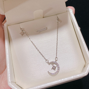 Collar Starlight Moon para Mujer, Estilo Lujoso y Exclusivo, Novedad 2024, Cadena para Clavícula, Regalo de Cumpleaños Perfecto para la Mejor Amiga - Product Image 3