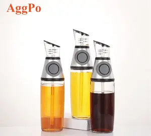 Dispenser Kaca Bumbu Botol, Dispenser Minyak dan Cuka Anti Bocor dengan Timbangan 500Ml