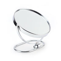 Miroir de courtoisie rond de haute qualité, design personnalisé, miroir de table double face, miroir de maquillage de bureau pour la maison et la chambre