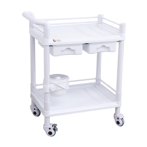 <span class=keywords><strong>Chariot</strong></span> <span class=keywords><strong>médical</strong></span> léger en plastique <span class=keywords><strong>avec</strong></span> tiroirs et roues, prix de gros usine, pour hôpital - Product Image 3
