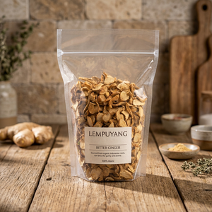 Tranches de gingembre amer séché pur d'Indonésie (Zingiber Zerumbet) – Rhizome sauvage de qualité supérieure – Extrait en gros 1 KG Jawa - Product Image 6