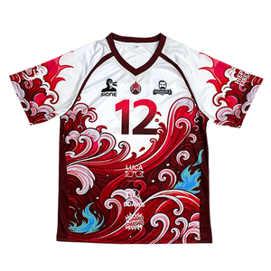 Nuevos Conjuntos de Uniformes de Voleibol, Camisetas Deportivas Transpirables, Impresión por Transferencia de Calor, Color y Diseño Personalizados, Alta Calidad, Unisex - Product Image 2