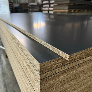 Suministro directo de muebles de oficina de tablero de partículas de capa de melamina negra de alta calidad, tablero de partículas <span class=keywords><strong>OSB</strong></span> a prueba de agua - Product Image 3