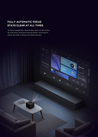 Projecteur laser 4K YDH-N1 Pro, 2000 lumens, affichage DLP, RGB trois couleurs, 300 pouces, mise au point automatique, correction de la distorsion trapézoïdale, 2 Go de RAM