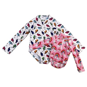 Traje de Baño Reversible para Niñas Pequeñas, Estilo Occidental, Marca DH OEM, para la Playa, Cintura Alta, 100% Poliéster - Product Image 6