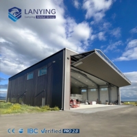 Hangar Prefabricado de Acero para Aviones, Estructura Metálica Personalizada de Gran Capacidad y Resistencia para Almacenamiento de Aeronaves Pesadas