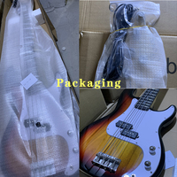 Guitare Basse Électrique 4 Cordes Professionnelle KB-02, Vente en Gros Usine OEM, Instruments de Musique à Cordes