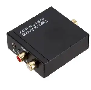 Toslink amplifikatör dekoder S/P DIF dijital sinyal Analog Stereo adaptörü R/L Fiber optik koaksiyel dönüştürücü