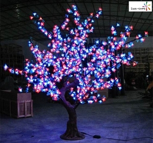 ไฟฉายโปรเจคเตอร์รูปต้นเชอร์รี่บาน LED สำหรับตกแต่งภายนอกอาคาร ระดับกันน้ำ IP44 ใช้พลังงานแสงอาทิตย์ - Product Image 4